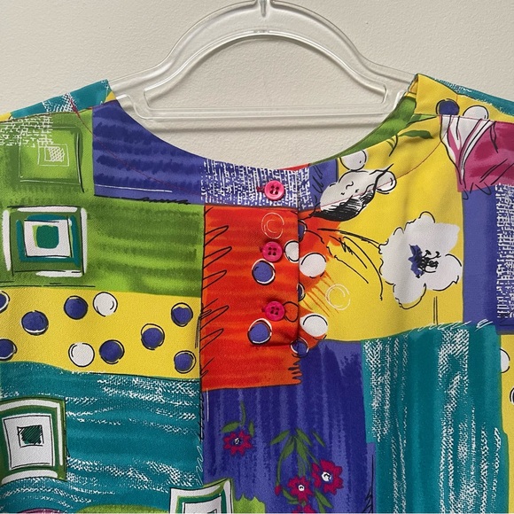 Vintage Alfred Dunner ‘Mardi Gras’ Blouse - Picture 10 of 12